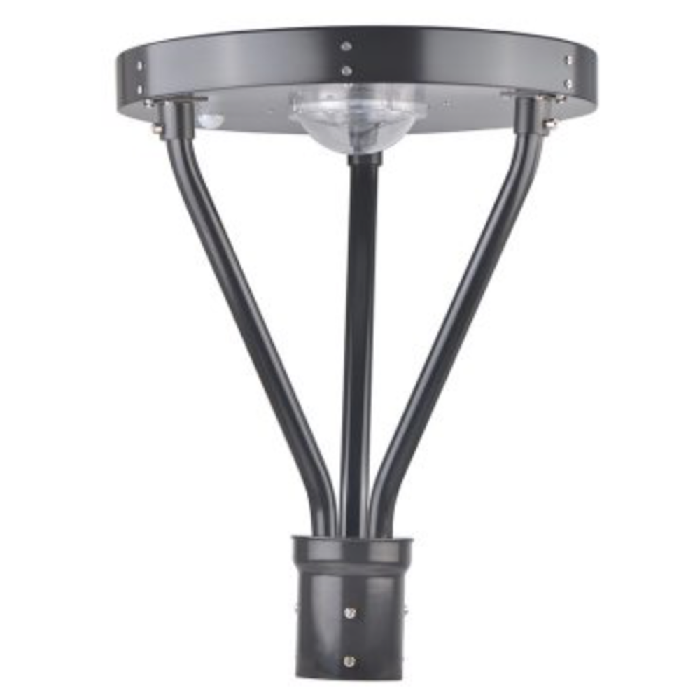 Solar Powered LED 25W Post Top Area Light 3250 Lumens